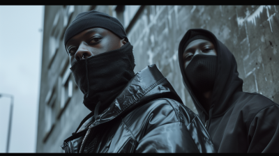 UK Drill Rappers in Black Streetwear