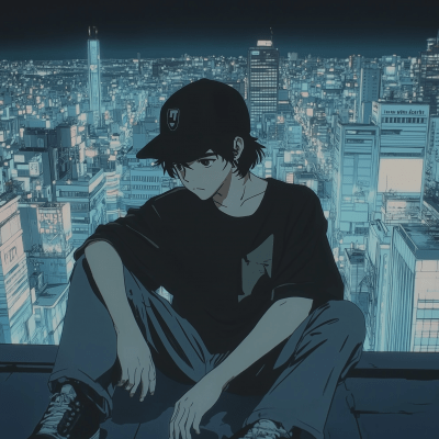 VHS Style Boy in Tokyo