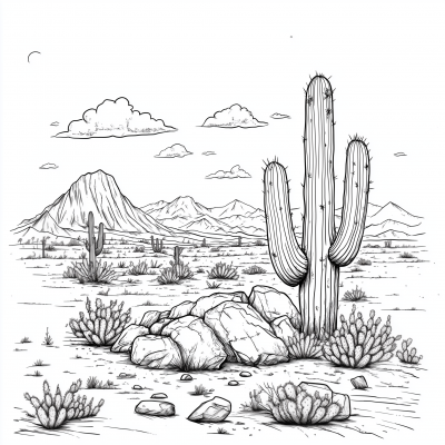 Dreamy Desert Cactus