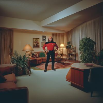 Worf in a Living Room