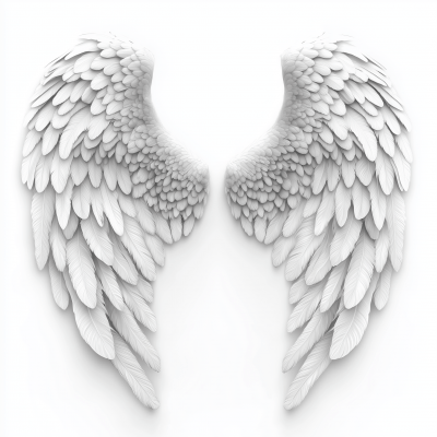 White Angel Wings