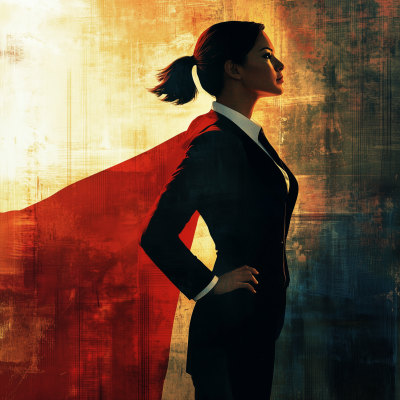 Superwoman in Business Attire