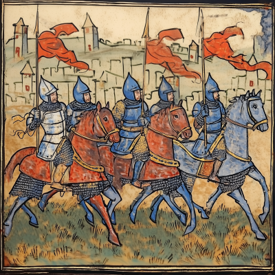 Medieval Knights Marching