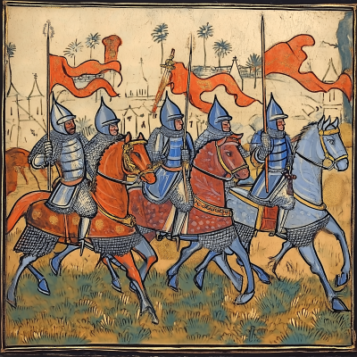 Medieval Knights Marching