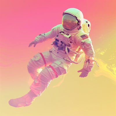 Astronaut in Gradient