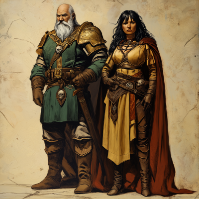 D&D Fighter and Wizard