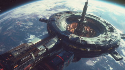 Futuristic Space Station