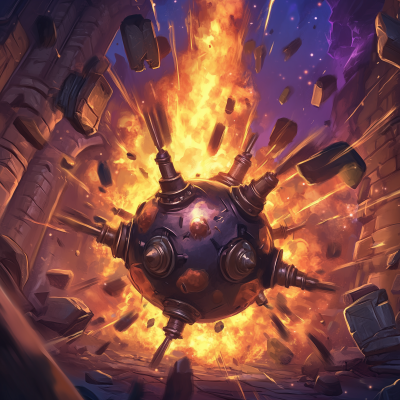 Explosive Mine Card Art