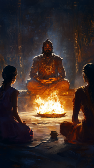 King in Meditation