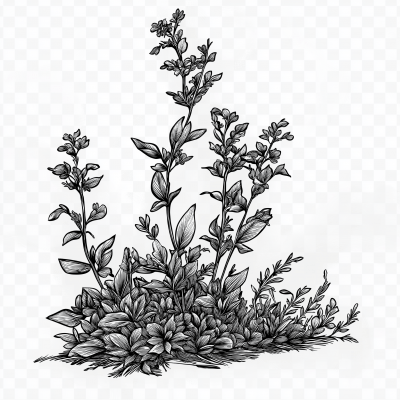 Creeping Thyme Illustration