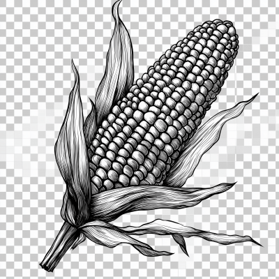 Corn on Cob Illustration