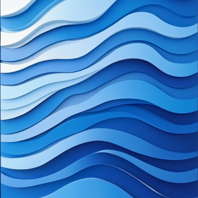 Minimalist Blue Waves