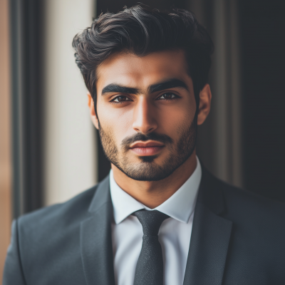 Attractive Persian Man in Suit