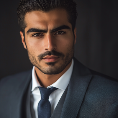 Attractive Persian Man in Suit