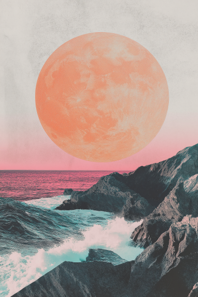 Sunset Retro Collage