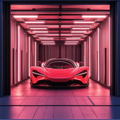Hypercar Inside Container