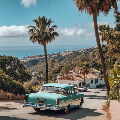 Classic American Car in Marbella