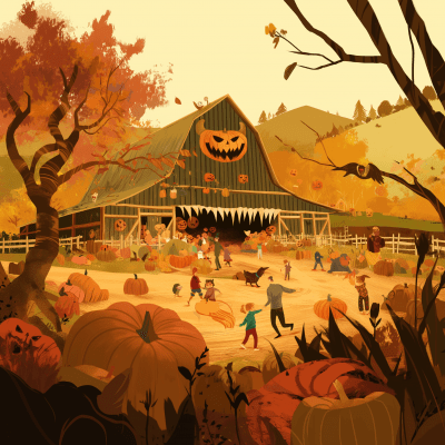 Charming Pumpkin Patch