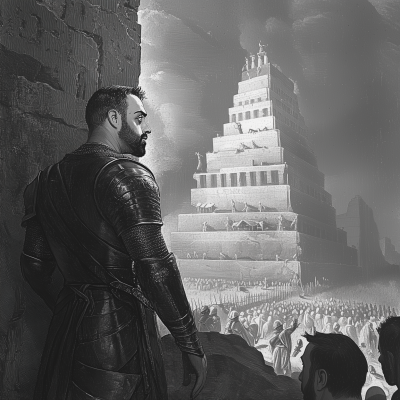 Knight at the Tower of Babel