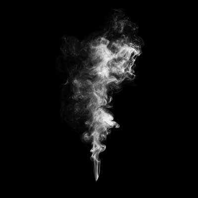 Abstract Smoke on Black Background