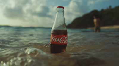 Floating Coca Cola Bottle