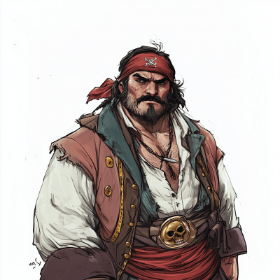 Chubby Pirate Captain