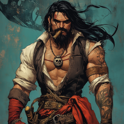 Pirate Captain Illustration