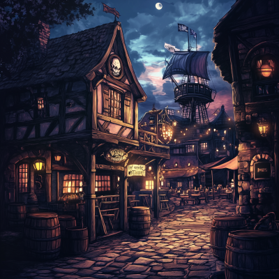 Pirate Pub Street Scene