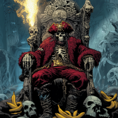 Pirate Captain on Throne