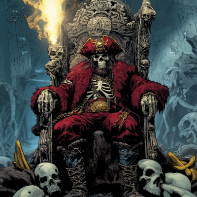 Pirate Captain Skeleton