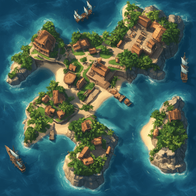 Pirate Island Map