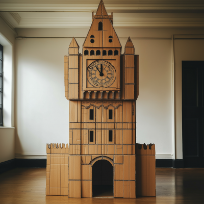 Cardboard Big Ben Fort