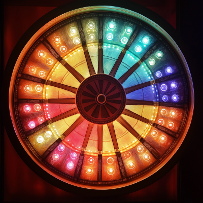 Colorful Wheel of Fortune