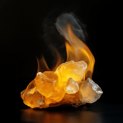 Realistic Burning Sulfur