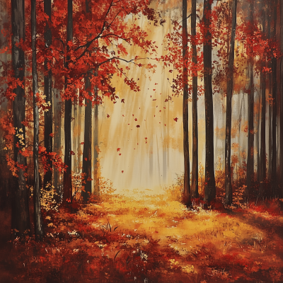 Vibrant Autumn Forest