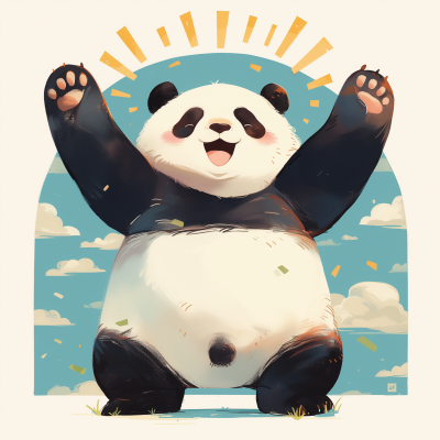 Panda Waving