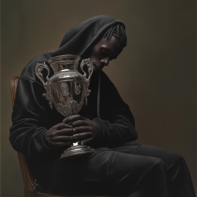 Champion’s Solemn Moment