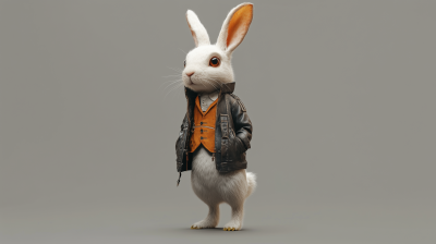 White Rabbit in Jacket and Waistcoat