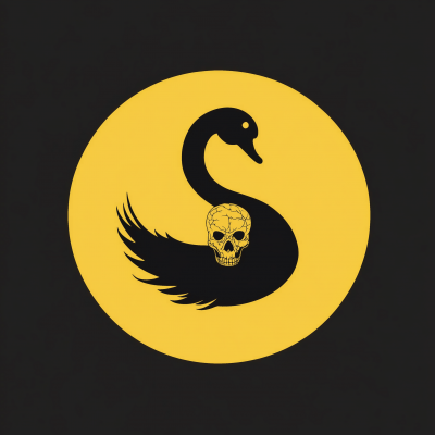 Minimalist Black Swan Logo