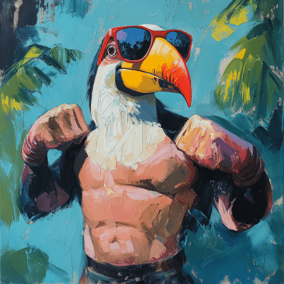 Tucan with Muscles