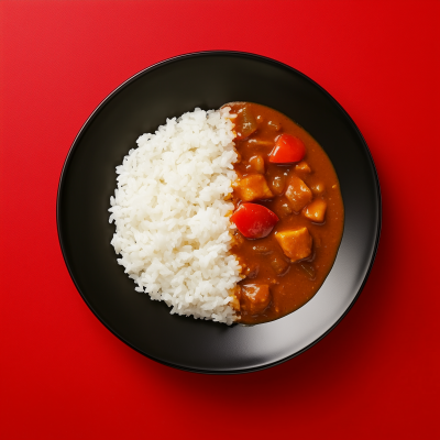 Minimalistic Japanese Curry Rice Photo