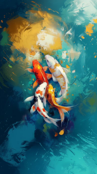 Serene Koi Fish