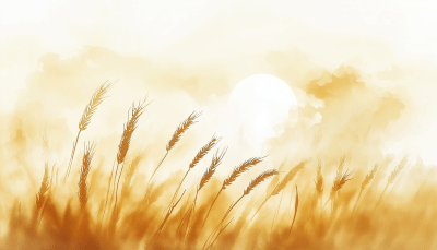 Wheat Field at Sunrise