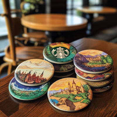 Fantasy World Coffee Coasters