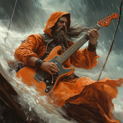 Pirate Guitar Solo in the Storm