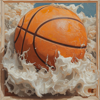 Stylized Basketball Artwork