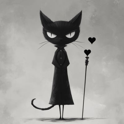 Victorian Cat Character