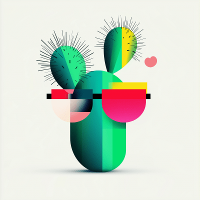 Minimalist Cactus Logo