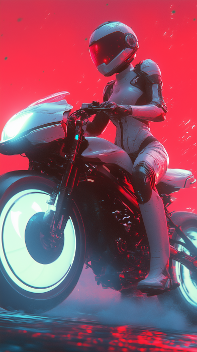 Futuristic Android Rider