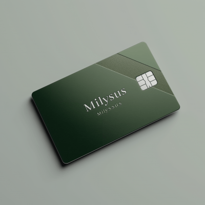 Minimalist Credit Card Design